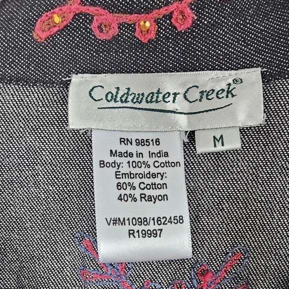 BOHO EMBROIDERED DENIM JACKET - Picture 2 of 5